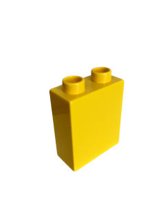 Lego Duplo kostka žlutá 1x2x2